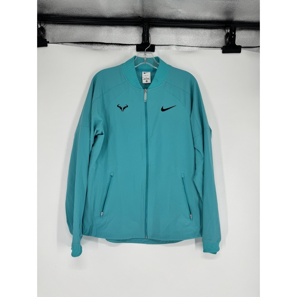 Nike Court Dri Fit Rafa Nadal Tennis Jacket Mens Medium Blue Athletic DV2885-345